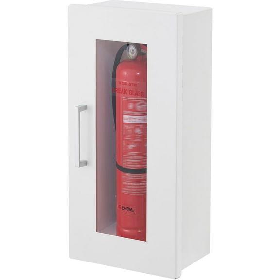 Global Industrial Fire Extinguisher Cabinet, Surface Mount, Fits 2-1/2-5 Lbs.