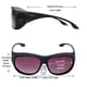 thumbnail image 3 of Gafas de sol Yodo que se ajustan sobre lentes con lentes polarizadas para hombres y mujeres, montura negra/lente púrpura, 3 of 8