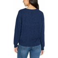 thumbnail image 3 of Buffalo David Bitton Ladies' Knit Long Sleeve Crew Neck Top (Medium, Navy), 3 of 4