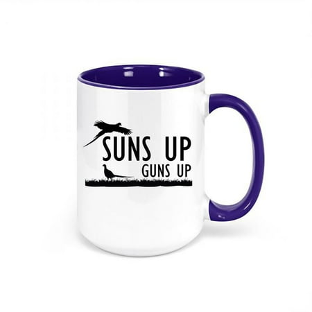 

Pheasant Hunting Cup Suns Up Guns Up Pheasant Mug Gift For Hunter Pheasant Hunter Mug Gift For Him Hunting And Fishing Pheasant Cup BLUE