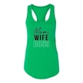 thumbnail image 2 of Wild Bobby, Mom Wife Boss Mother's Day Ladies Racerback Tank Top, Kelly, Small, 2 of 6
