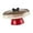 A round-red, variant on YIEMEEN Solid Dessert Platters Holds 490g Family Snacks Children Pet Safe Materials Tray