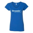 thumbnail image 2 of Dreamin' Dr Martin Luther King Jr. 1963 Womenâ€™s Standard V-Neck Tee, Royal, Medium, 2 of 3