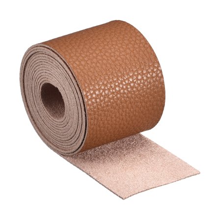 Leather Straps for Crafts, 1 Pack 2" Wide Full Grain Leather Strips(Brown)