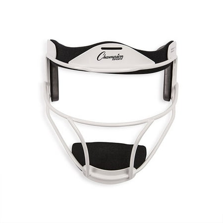 Champion Sports Softball Fielder's Face Mask, White, Adult Size (Best Softball Face Mask)