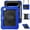 Blue+Black, variant on for iPad (A16) 11th Generation Case 2025, iPad 10th Generation Case 2022 Heavy Duty Shockproof Rugged Case with Screen Protector 360° Rotating Stand Hand Strap Shoulder Strap