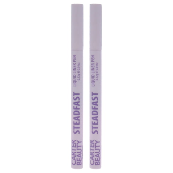Carter Beauty Steadfast Liquid Liner Pen - Jet Black - Pack of 2 , 0.01 oz Eyeliner