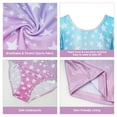 thumbnail image 5 of Girls Long Sleeve Gymnastics Leotard Cross Back Glitter Ballet Leotards for Kids 3-12Y, 5 of 8