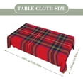 thumbnail image 2 of Royal Stewart Tartan Rectangular Tablecloth 60"x120" with Lace Edge, Washable Durable Table Cover for Dining, Indoor Outdoor Home Restaurant Decor, 2 of 5