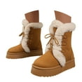 thumbnail image 3 of Women's Boots Stylish Winter Mid Calf Lined Warm Comfortable Fashionable Booties, 3 of 9