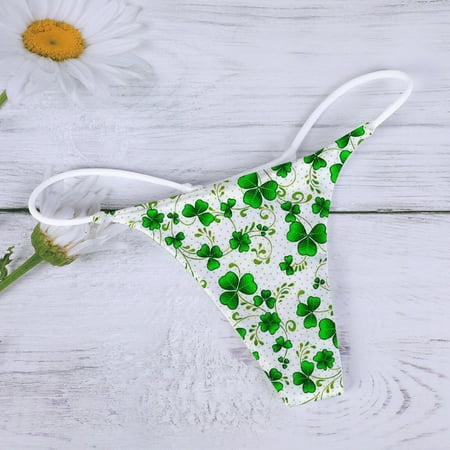 

〖TOTO〗Thongs For Women Floral Print Low-Rise Panties G-String Comfort Underpants T-Back Soft Women S Women S Panties