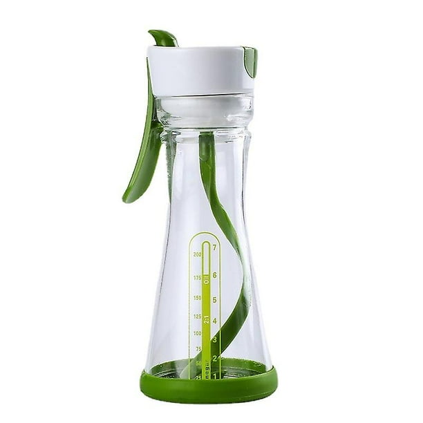 Hand Blender Cup Salad Dressing Blender Bottle Sauce Dip Container Shaker Blender (1 Piece, Green)