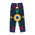 thumbnail image 4 of Balery Colorful Mexican Flower print Women's Pajama Pants,Ultra Lightweight Pjs,Lounge Pant-XX-Large, 4 of 9