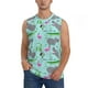 thumbnail image 1 of Balery Hippo With Flamingos And Crocodiles Camisetas sin mangas para hombre, absorbe la humedad y protege contra el mal olor.-Small, 1 of 7
