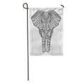 thumbnail image 1 of NUDECOR Adult Drawing Unique Ethnic Elephant Pattern Coloring Page Book Zentangle Garden Flag Decorative Flag House Banner 28x40 inch, 1 of 2