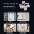 thumbnail image 3 of 2 Pcs Zinc Alloy Concealed Invisible Hinge Folding Door Concealed Cross Concealed Hinges 43.7mm, 3 of 5