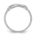thumbnail image 2 of Sterling Silver Rhodium-plated Infinity Heart Ring, 2 of 6