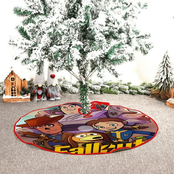 fallout TV themed Christmas Tree Skirt 48inch premium collectible decor