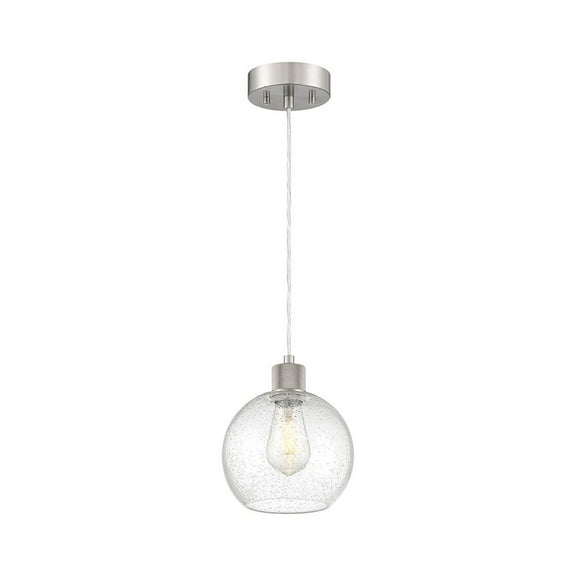 Access Lighting Burgundy LED Pendant in Brushed Steel Color