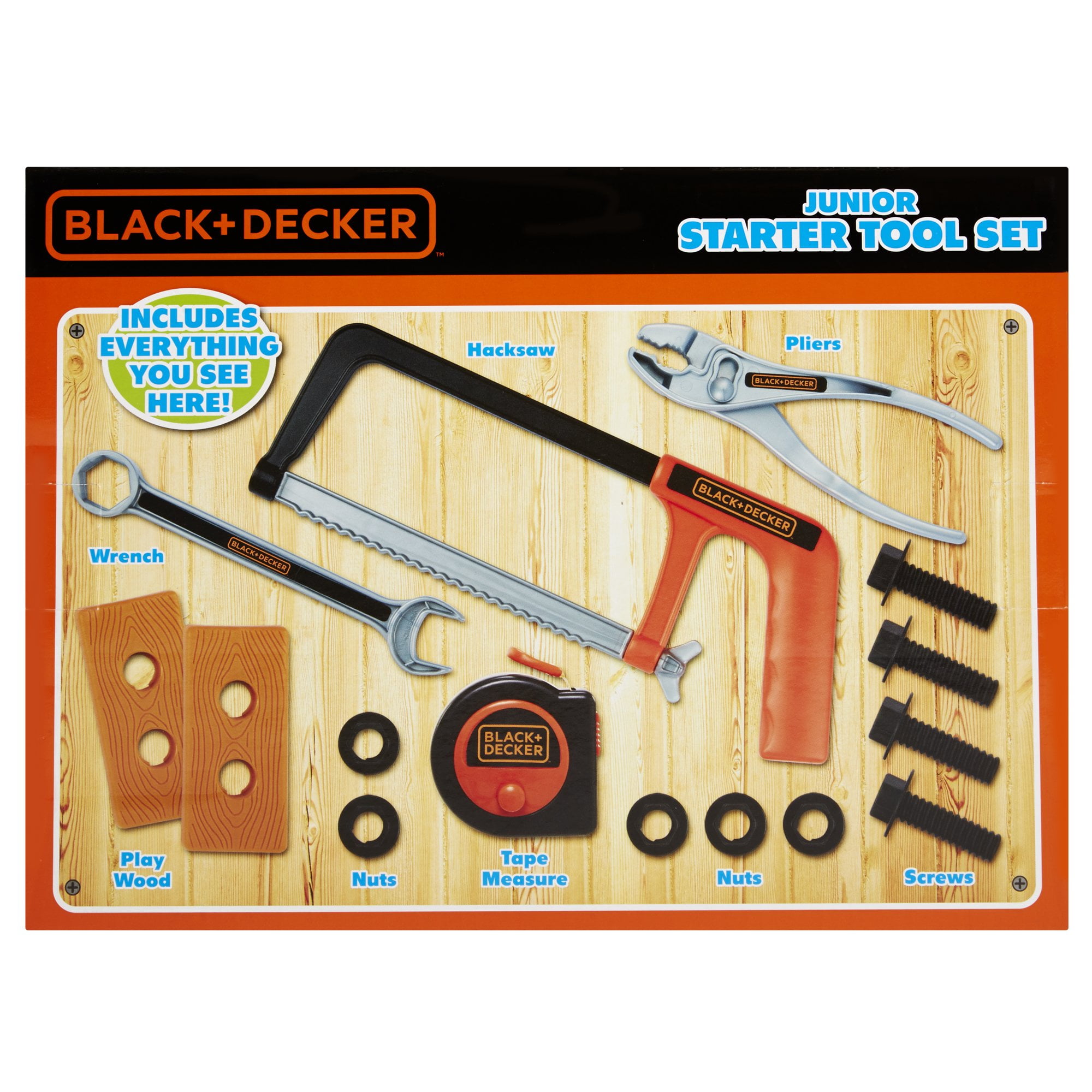 Black & Decker Jr. B&D Training Tool Set (15-Piece)