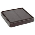 thumbnail image 6 of American Furniture Classics 514 3 pc Foldable Storage Bench w/ 2 Ottomans  Brown, 6 of 8