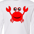thumbnail image 4 of Inktastic Cute Red Crab Long Sleeve Youth T-Shirt, 4 of 5