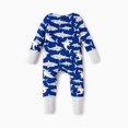 thumbnail image 3 of PatPat Baby Boy Pajamas Viscose from Bamboo 2-Way Zip Fold-Over Foot Cuffs 2Pack Baby Sleepers, 3 of 11