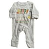 Infant Baby Happy Thermal Cotton Long Sleeve Oatmeal Beige Bodysuit Romper 3M