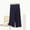 Navy, variant on Clearance Capris for Women With Free Shipping Under $10 Casual Solid Color Elastic Waist Straight Leg Pants