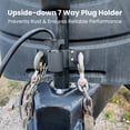 thumbnail image 2 of Upgraded Trailer Towing Organizer, 7 Way Plug Heavy Duty Trailer Chain Wire Harness Holder, Anti-Rust High Hardness Aluminum Metal RV Accessories, 2 of 4
