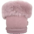 thumbnail image 3 of Womens Genuine Full Sheepskin Boot Slipper with Thick Sheepskin Cuff - Mushroom - US 8, 3 of 7