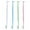 Green,White,Pink,Blue, variant on ZHANQUNE 4 Pack End Tuft Toothbrush Orthodontic Small Head Soft Bristle Interdental Brush for Braces Dentures Wisdom Teeth Cleaning Pets