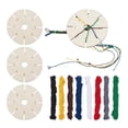 thumbnail image 3 of Kit de Placa Trenzadora de Pulsera Redonda, Disco Trenzado de Pulsera, Alambre Tejido, Disco Trenzado de Madera para Correas de Teléfono para Principi, 3 of 8
