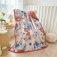 piaybook Throw Blanket Children's Summer Quilt Washed Cotton Summer Cool Quilt Thin Quilt Air