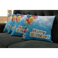 thumbnail image 5 of Ambesonne Colorful Throw Pillow Cover 4 Pack, Vibrant Balloons Sky, 24", Multicolor, 5 of 5