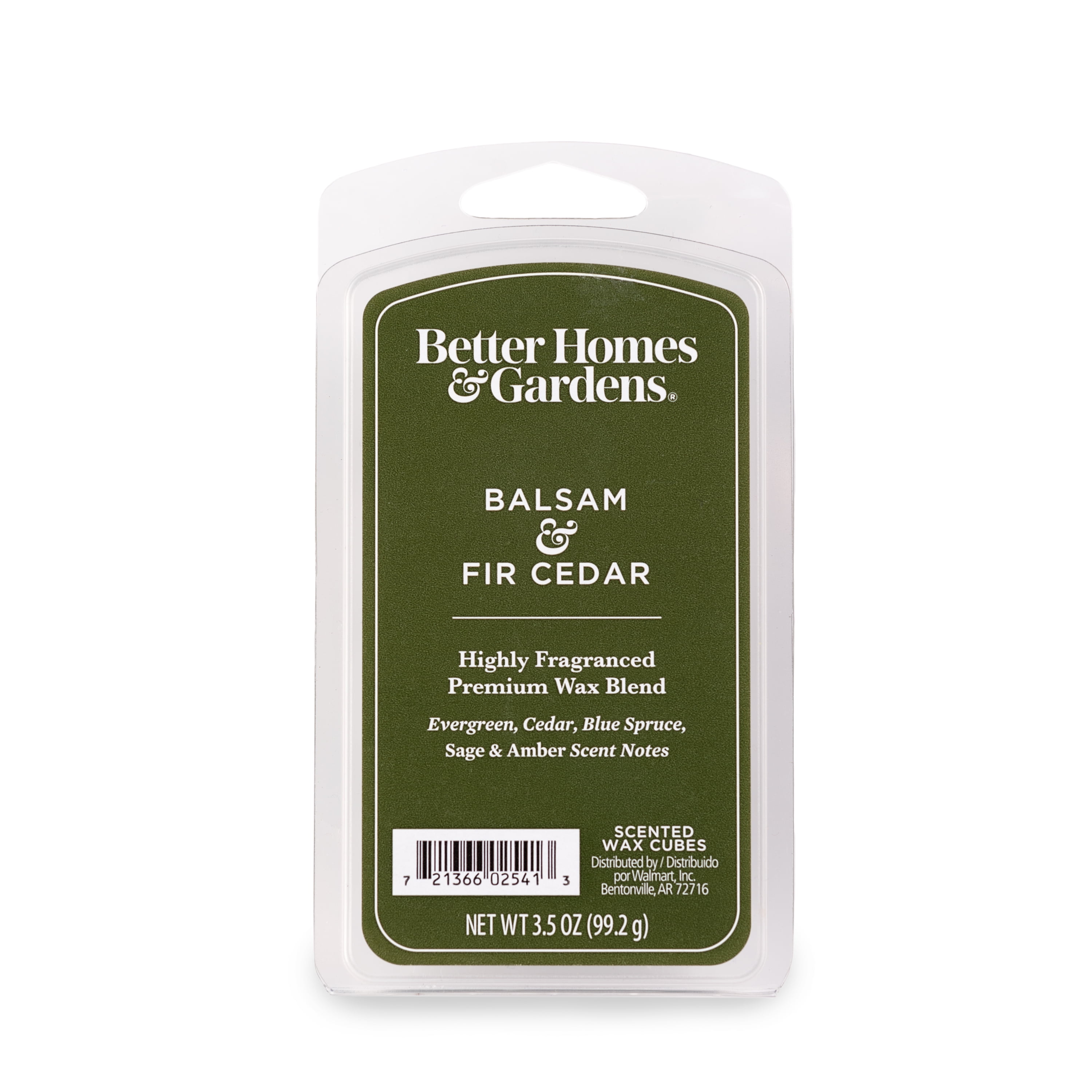 Better Homes & Gardens 3.5 oz Ampersand Wax Melt Balsam & Fir Cedar