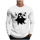 thumbnail image 2 of Blusas y camisas de manga larga y cuello redondo para hombre, moda informal, estampado, deportivas, de manga larga y cuello redondo, blusas, camisas, blusas para hombre, poliéster, 2 of 5