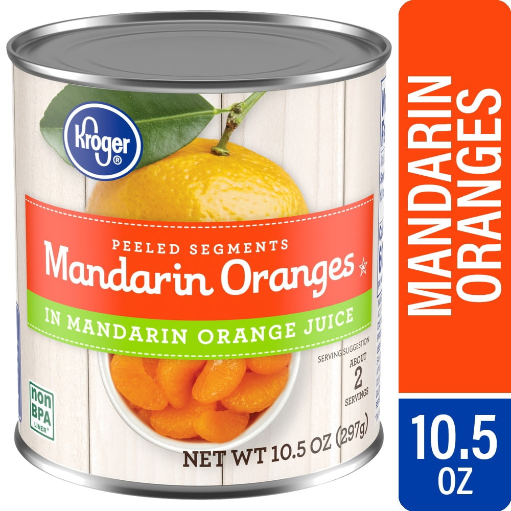 Kroger Canned Mandarin Oranges in Juice 10.5 oz - 5 Pack