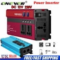 thumbnail image 3 of Riwesomey Inversor de corriente para automóvil de 5000 W LED DC 12V a AC 220V Convertidor de onda sinusoidal simulada con 4 interfaces USB Vehículos, repuestos y accesorios Mis No.1, 3 of 6