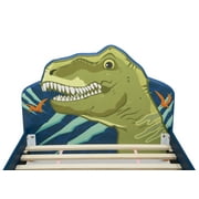 Delta Children Dinosaur Upholstered Twin Bed, Blue