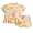 Honey Drop, variant on Toddler Girls' Short Sleeve Graphic Tee and Matching Ruffle Shorts Set, 2-Piece, Sizes 12M-5T