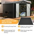 thumbnail image 6 of Aoxun 10 x 8 ft Outdoor Storage Shed with Floor, Metal Tool Shed with Door and Lock for Garden,Black, 6 of 8