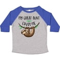 thumbnail image 3 of Inktastic My Great Aunt Loves Me Cute Sloth and Baby Boys or Girls Toddler T-Shirt, 3 of 5