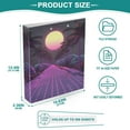thumbnail image 3 of FORMRS 3 Ring Binder 1.5 inch with Pockets Clip Board 200 Sheets Capacity, Black Neon Road, 3 of 8