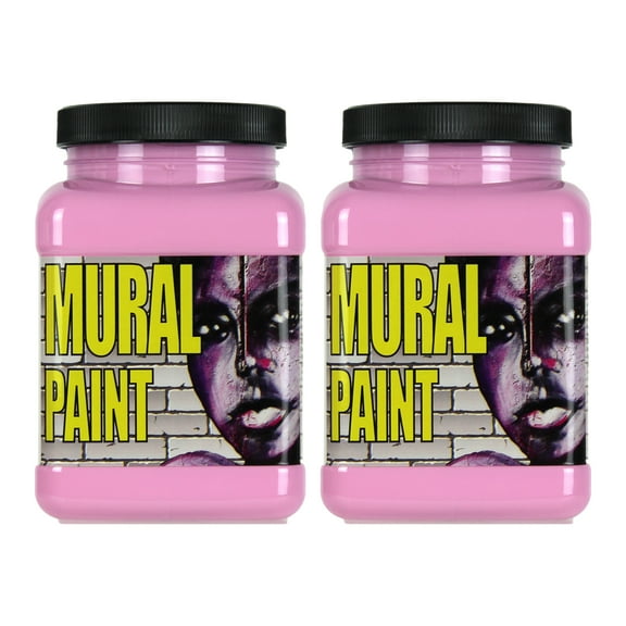 Chroma Mural Paint, Pint, POP (Pink), Pack of 2