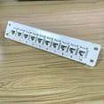 thumbnail image 2 of Ethernet Patch Panel CAT5e 10 Port RJ45 Wall & Rack Mount Keystone Jack Module, 2 of 11