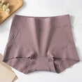 thumbnail image 2 of GigrtiJin Womens High Waisted Boyshort Cotton Underwear Postpartum Seamless Panties Invisible Sweat Proof Underpants, 2 of 7