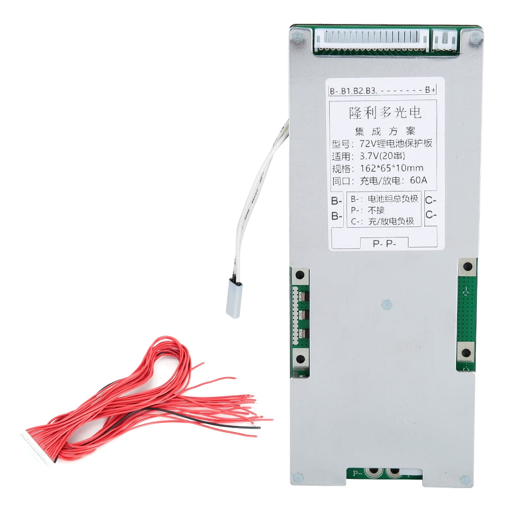 20 String 72V Lithium Battery Protection Board with Cable