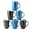 Black&Blue, variant on 20 oz Large Coffee Mugs Set of 6, Ceramic Tall Coffee Cups, Embossed Ceramic Coffee Mugs with Large Handle