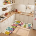 thumbnail image 4 of Wooowa Easter Family Theme Kitchen Rug Set, for Cute Bunny Egg Pattern Entrance Hallway Floor Mat Decor, 4 of 6